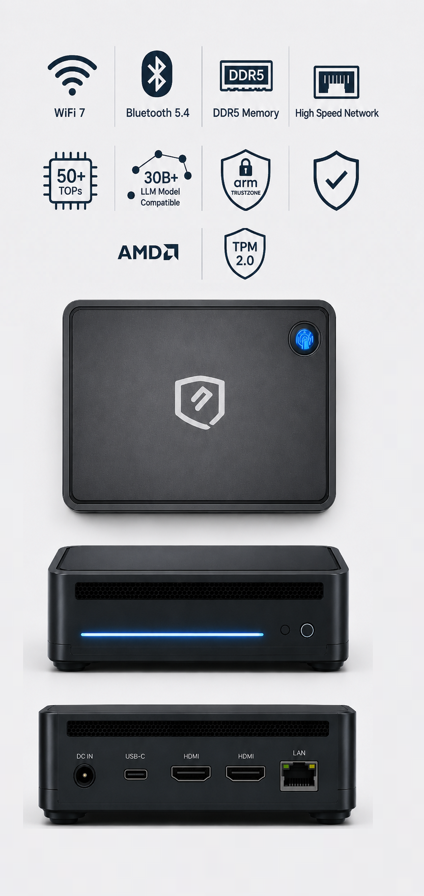 QA-Node X1 — Exploded View
